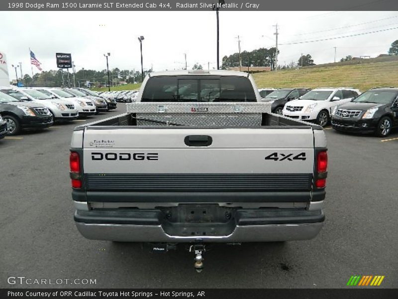 Radiant Silver Metallic / Gray 1998 Dodge Ram 1500 Laramie SLT Extended Cab 4x4