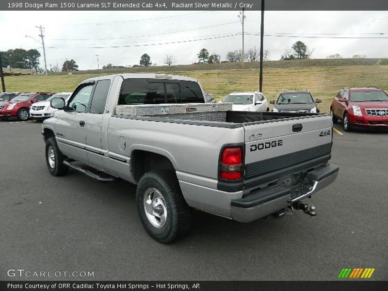 Radiant Silver Metallic / Gray 1998 Dodge Ram 1500 Laramie SLT Extended Cab 4x4