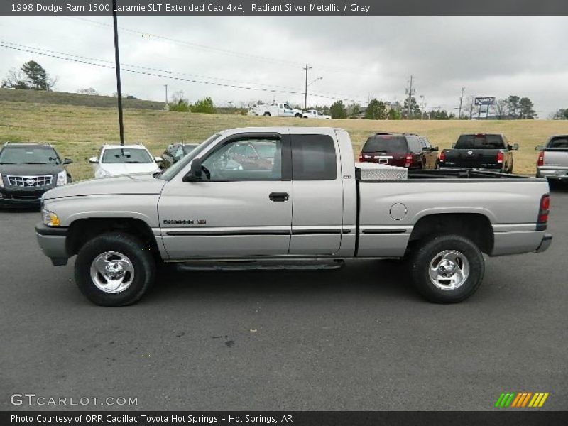 Radiant Silver Metallic / Gray 1998 Dodge Ram 1500 Laramie SLT Extended Cab 4x4