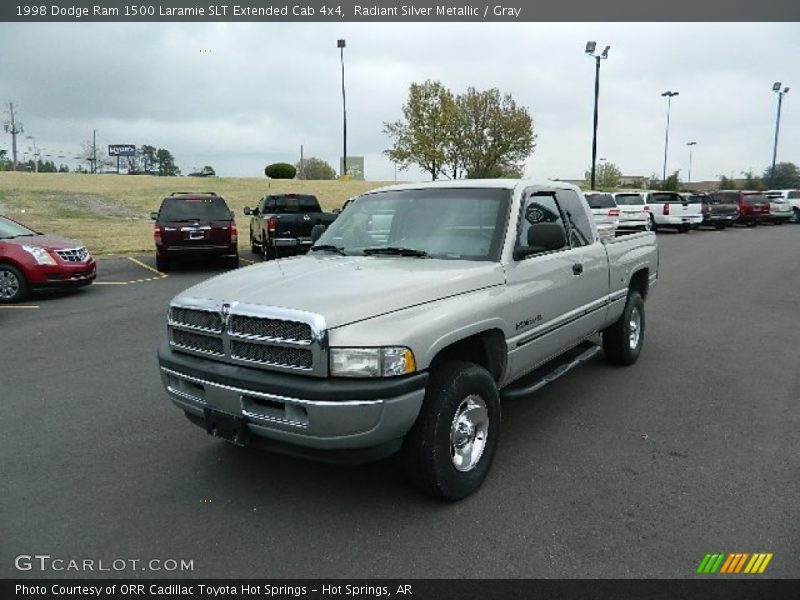 Radiant Silver Metallic / Gray 1998 Dodge Ram 1500 Laramie SLT Extended Cab 4x4