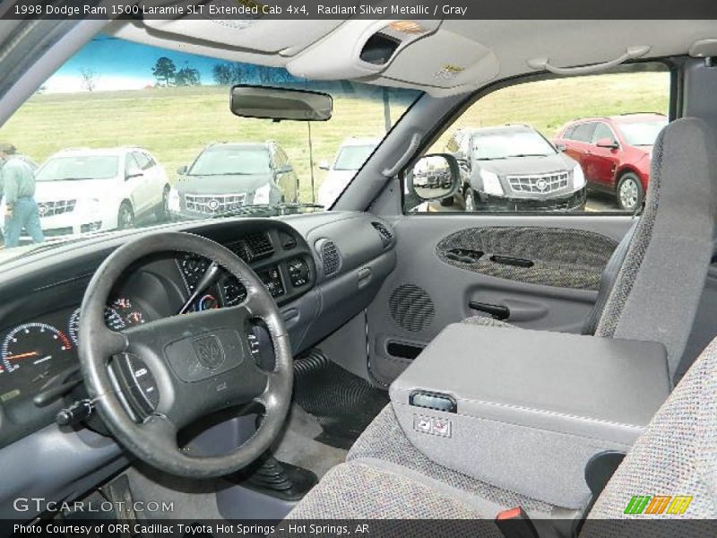 Radiant Silver Metallic / Gray 1998 Dodge Ram 1500 Laramie SLT Extended Cab 4x4