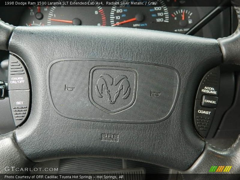 Radiant Silver Metallic / Gray 1998 Dodge Ram 1500 Laramie SLT Extended Cab 4x4