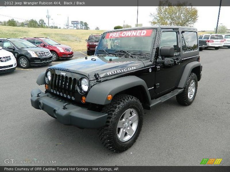 Black / Black 2012 Jeep Wrangler Rubicon 4X4