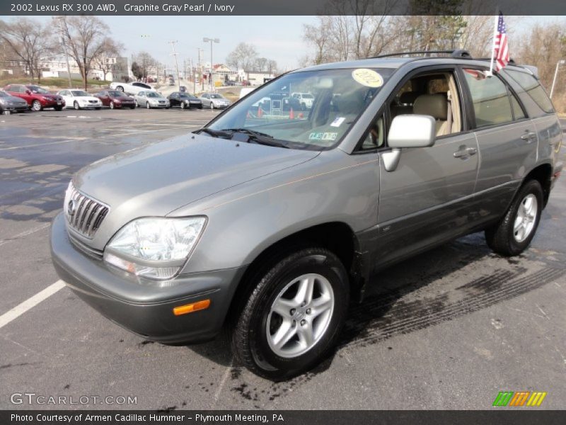 Graphite Gray Pearl / Ivory 2002 Lexus RX 300 AWD