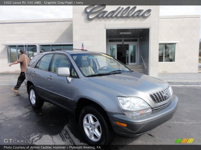 Graphite Gray Pearl / Ivory 2002 Lexus RX 300 AWD