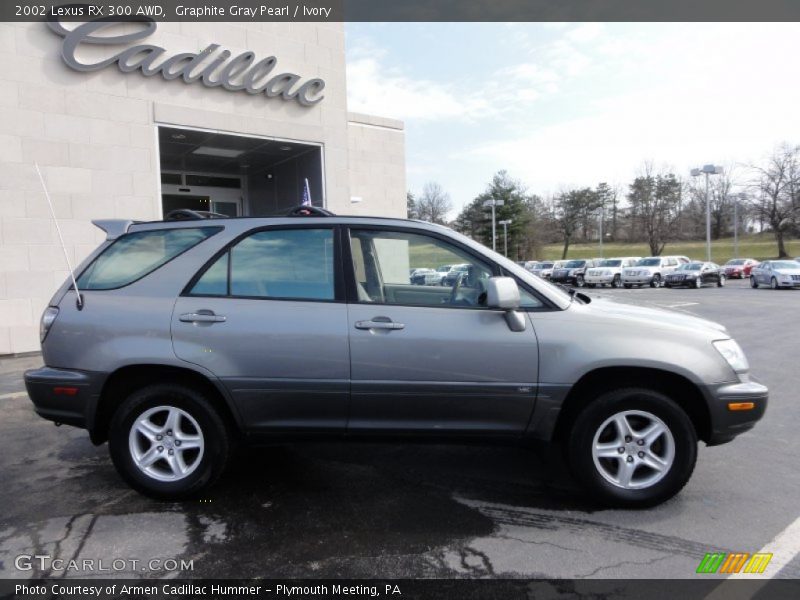 Graphite Gray Pearl / Ivory 2002 Lexus RX 300 AWD