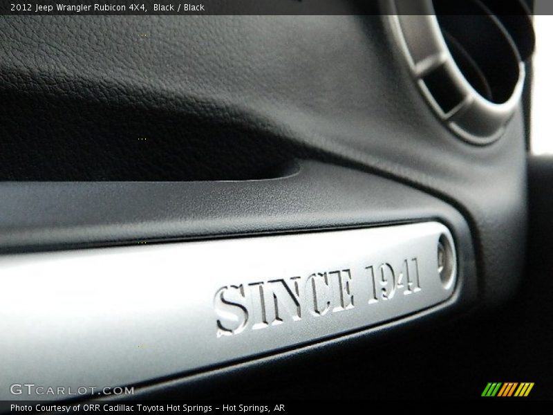 Black / Black 2012 Jeep Wrangler Rubicon 4X4