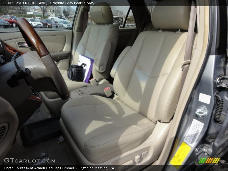 Graphite Gray Pearl / Ivory 2002 Lexus RX 300 AWD