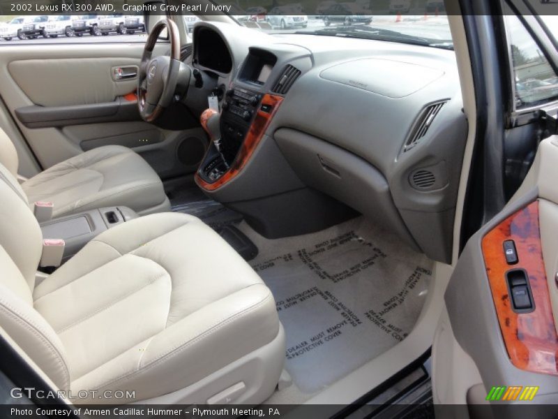Graphite Gray Pearl / Ivory 2002 Lexus RX 300 AWD