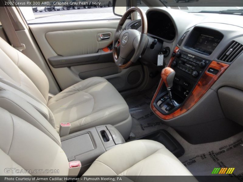 Graphite Gray Pearl / Ivory 2002 Lexus RX 300 AWD