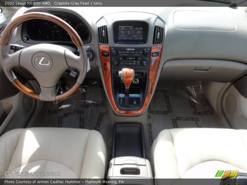 Graphite Gray Pearl / Ivory 2002 Lexus RX 300 AWD