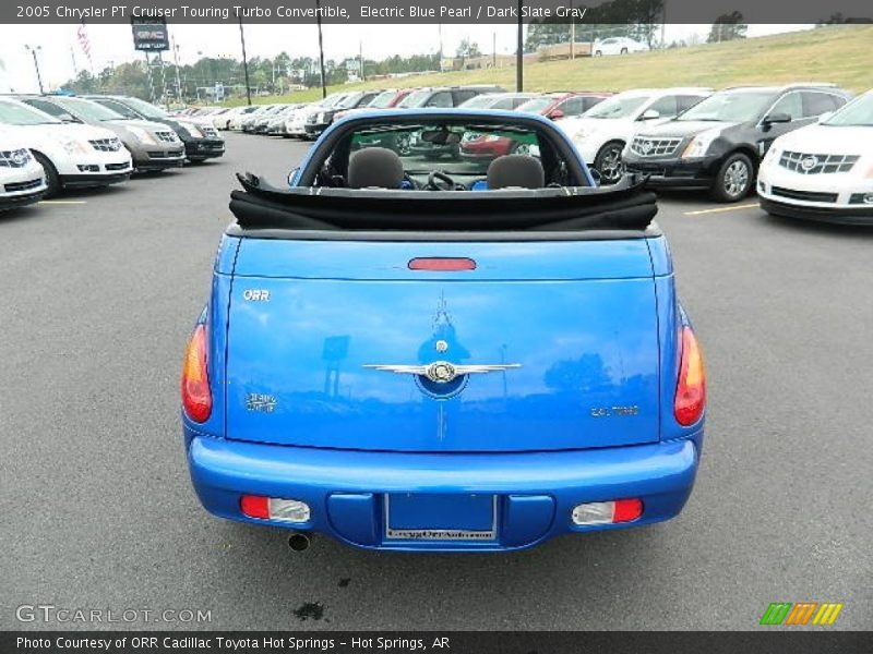 Electric Blue Pearl / Dark Slate Gray 2005 Chrysler PT Cruiser Touring Turbo Convertible