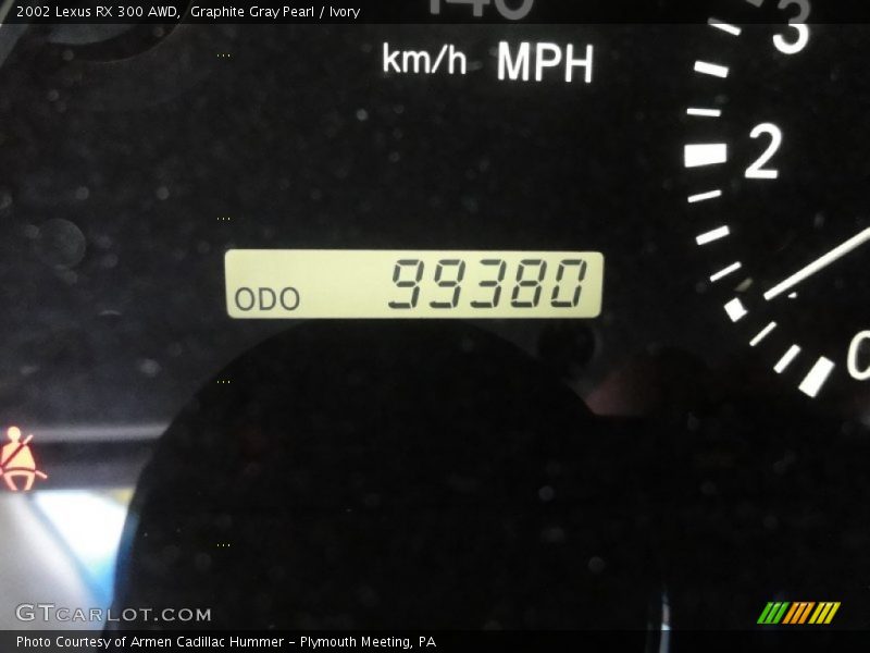Graphite Gray Pearl / Ivory 2002 Lexus RX 300 AWD