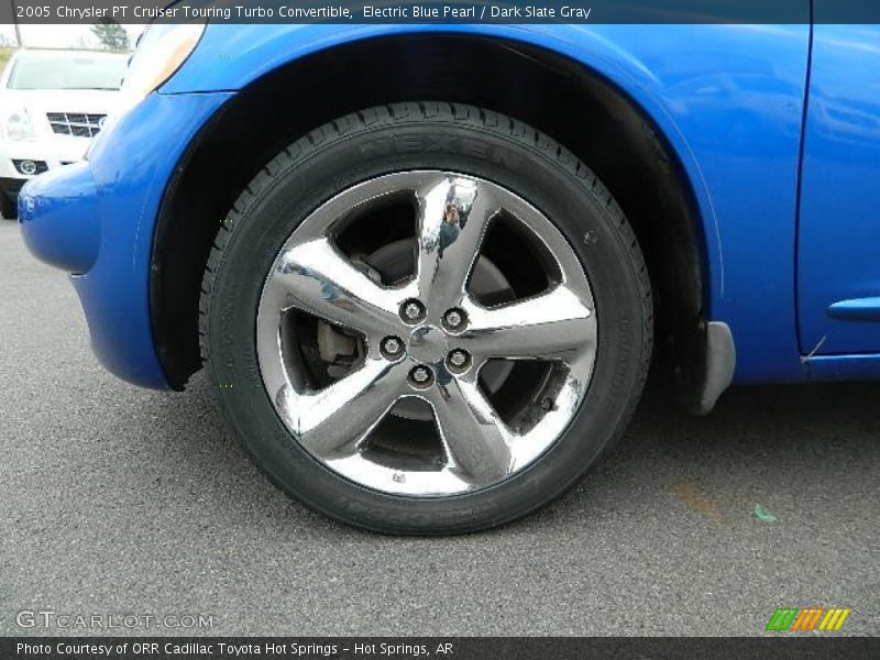 Electric Blue Pearl / Dark Slate Gray 2005 Chrysler PT Cruiser Touring Turbo Convertible