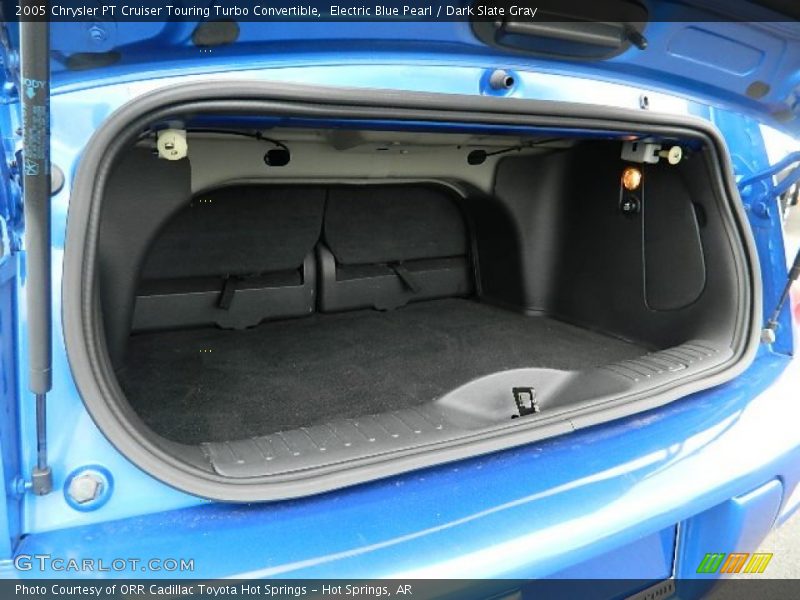Electric Blue Pearl / Dark Slate Gray 2005 Chrysler PT Cruiser Touring Turbo Convertible