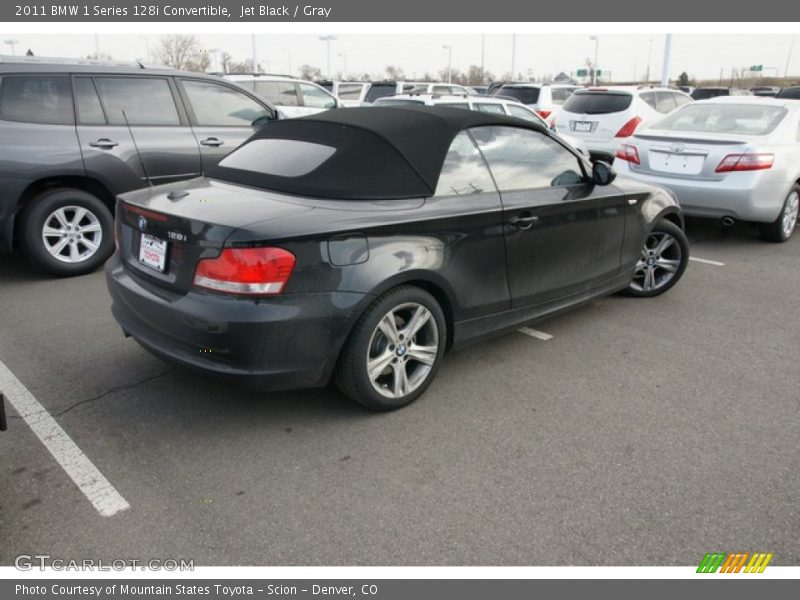 Jet Black / Gray 2011 BMW 1 Series 128i Convertible