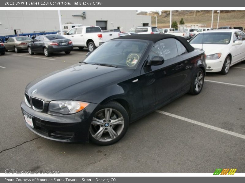 Jet Black / Gray 2011 BMW 1 Series 128i Convertible