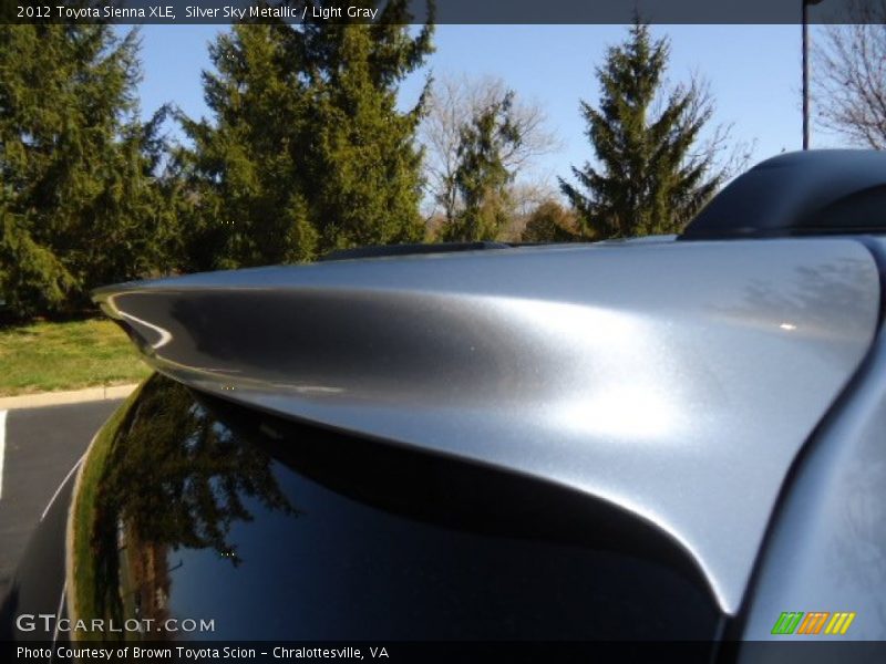 Silver Sky Metallic / Light Gray 2012 Toyota Sienna XLE