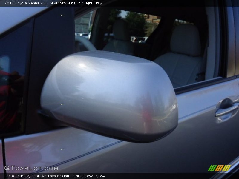 Silver Sky Metallic / Light Gray 2012 Toyota Sienna XLE