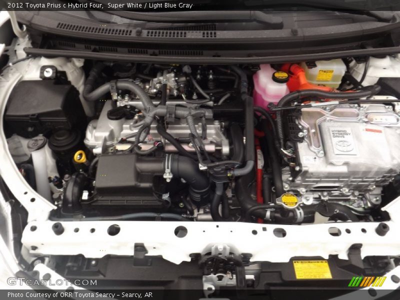  2012 Prius c Hybrid Four Engine - 1.5 Liter DOHC 16-Valve VVT-i 4 Cylinder Gasoline/Electric Hybrid