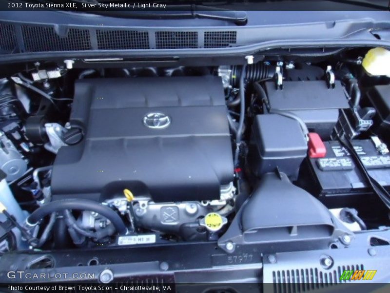 Silver Sky Metallic / Light Gray 2012 Toyota Sienna XLE
