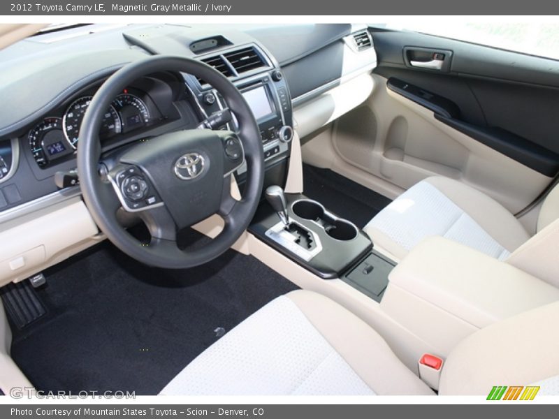 Magnetic Gray Metallic / Ivory 2012 Toyota Camry LE