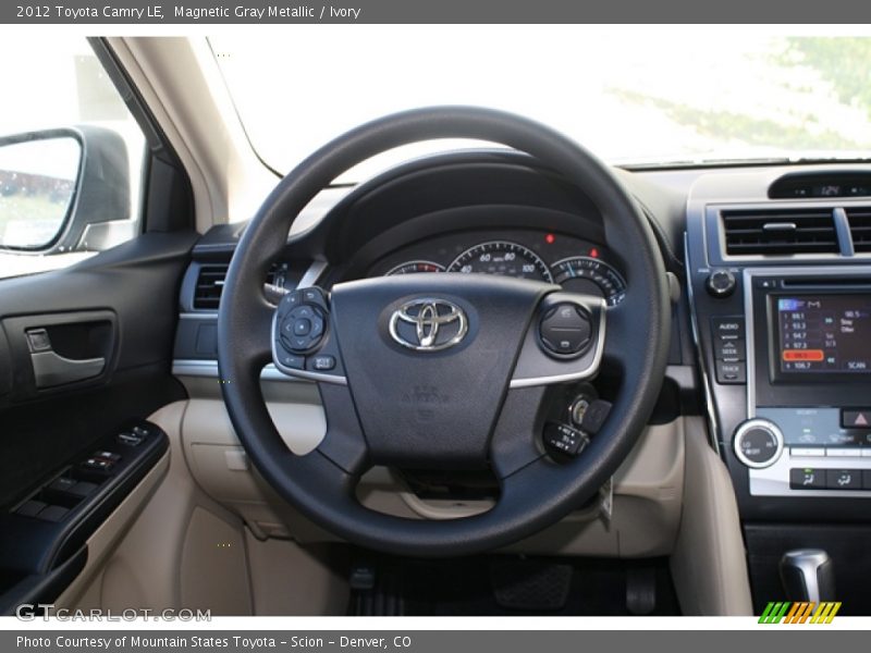 Magnetic Gray Metallic / Ivory 2012 Toyota Camry LE
