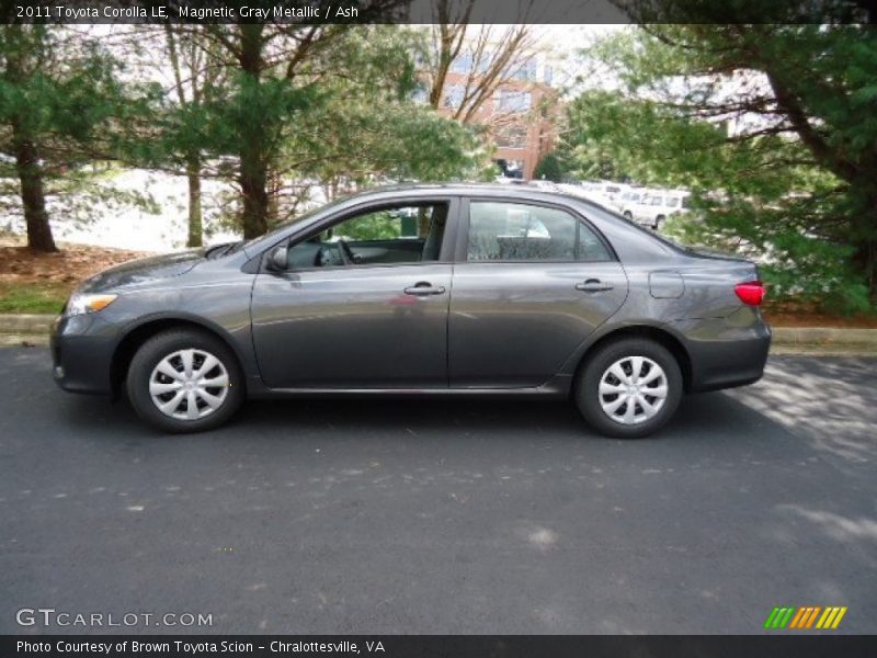 Magnetic Gray Metallic / Ash 2011 Toyota Corolla LE