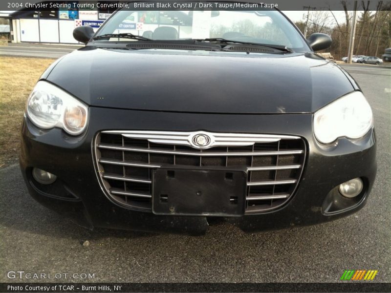Brilliant Black Crystal / Dark Taupe/Medium Taupe 2004 Chrysler Sebring Touring Convertible