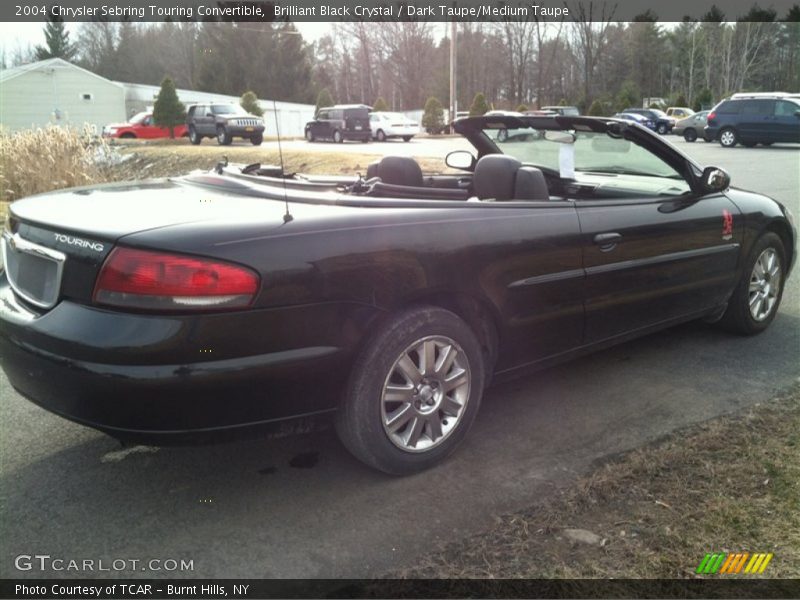 Brilliant Black Crystal / Dark Taupe/Medium Taupe 2004 Chrysler Sebring Touring Convertible