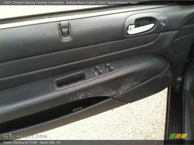 Brilliant Black Crystal / Dark Taupe/Medium Taupe 2004 Chrysler Sebring Touring Convertible