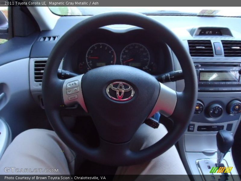 Magnetic Gray Metallic / Ash 2011 Toyota Corolla LE