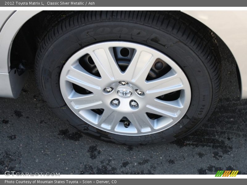Classic Silver Metallic / Ash 2012 Toyota Matrix L