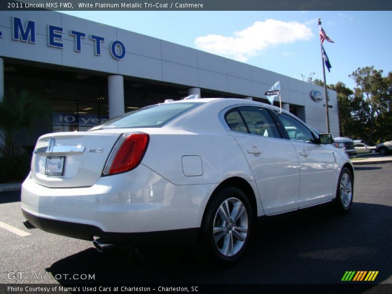 White Platinum Metallic Tri-Coat / Cashmere 2011 Lincoln MKS FWD