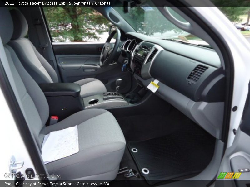 Super White / Graphite 2012 Toyota Tacoma Access Cab