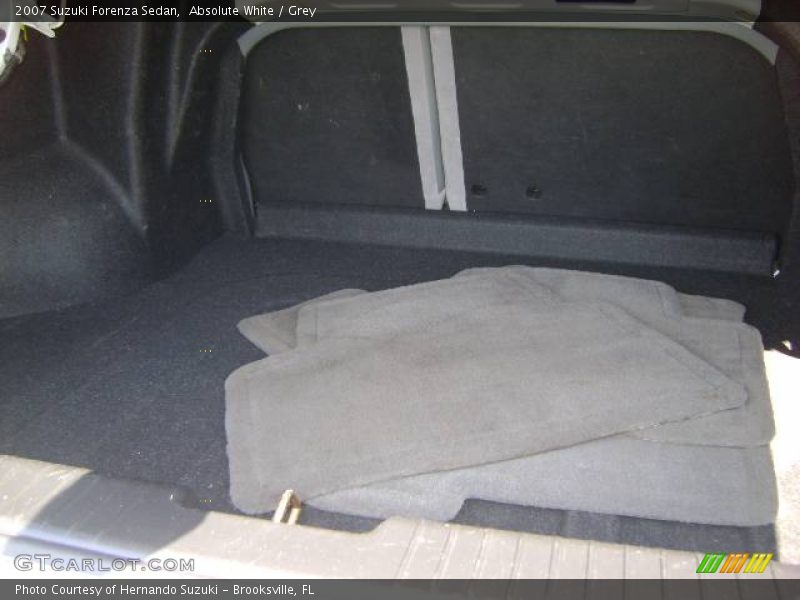 Absolute White / Grey 2007 Suzuki Forenza Sedan