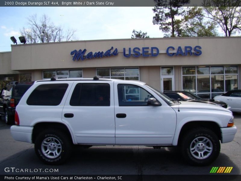 Bright White / Dark Slate Gray 2003 Dodge Durango SLT 4x4