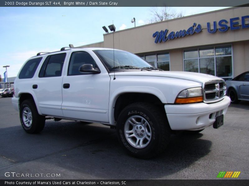 Bright White / Dark Slate Gray 2003 Dodge Durango SLT 4x4