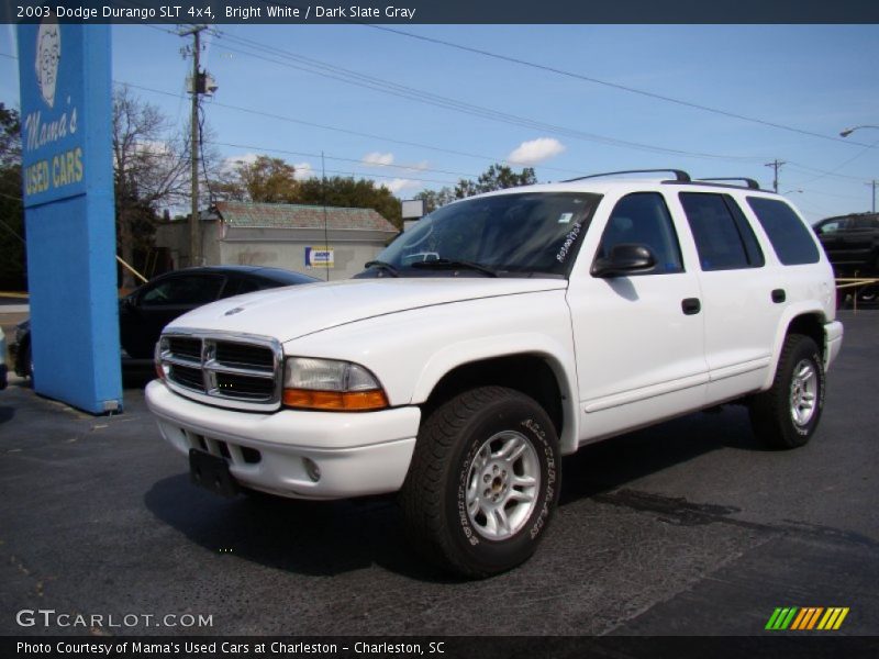 Bright White / Dark Slate Gray 2003 Dodge Durango SLT 4x4