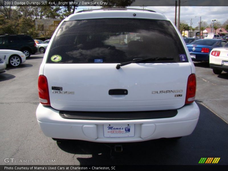 Bright White / Dark Slate Gray 2003 Dodge Durango SLT 4x4