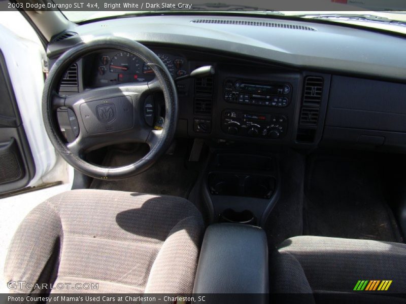 Bright White / Dark Slate Gray 2003 Dodge Durango SLT 4x4