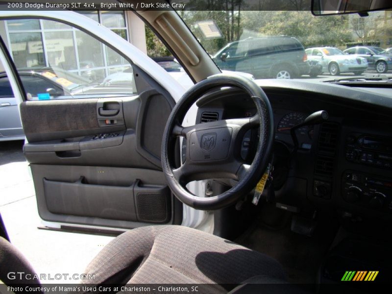 Bright White / Dark Slate Gray 2003 Dodge Durango SLT 4x4