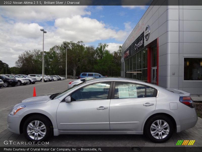 Brilliant Silver / Charcoal 2012 Nissan Altima 2.5 S
