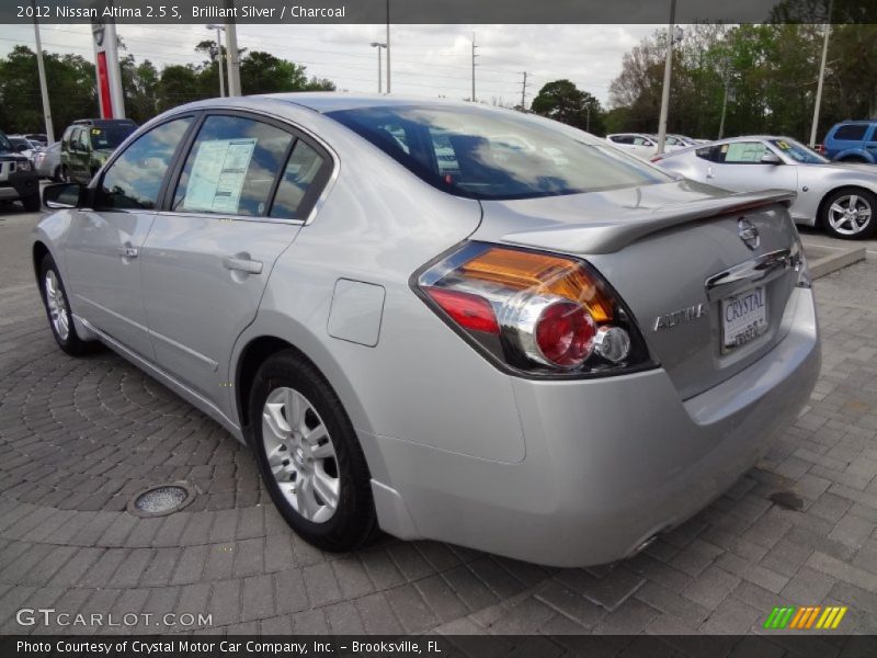 Brilliant Silver / Charcoal 2012 Nissan Altima 2.5 S