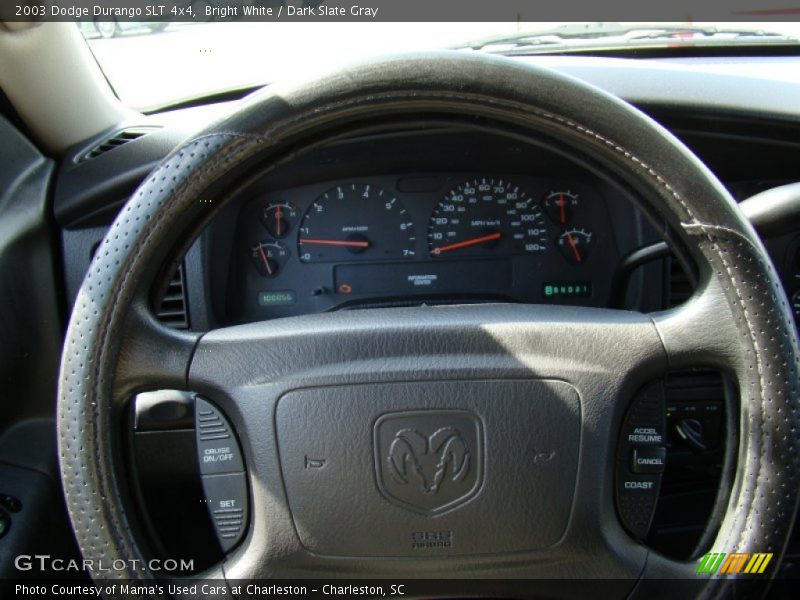 Bright White / Dark Slate Gray 2003 Dodge Durango SLT 4x4