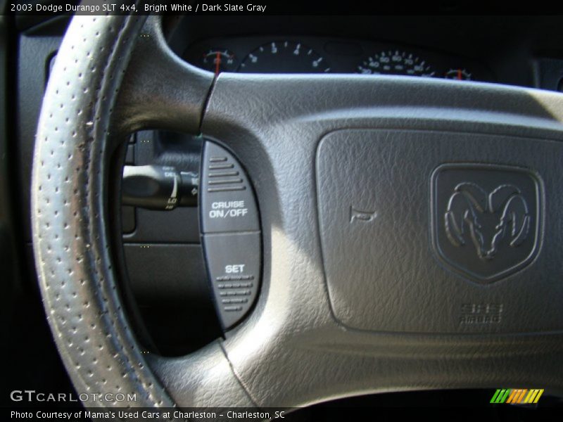 Bright White / Dark Slate Gray 2003 Dodge Durango SLT 4x4