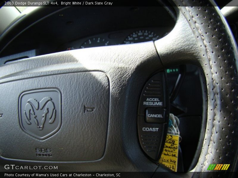 Bright White / Dark Slate Gray 2003 Dodge Durango SLT 4x4