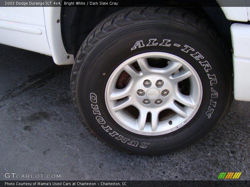 Bright White / Dark Slate Gray 2003 Dodge Durango SLT 4x4