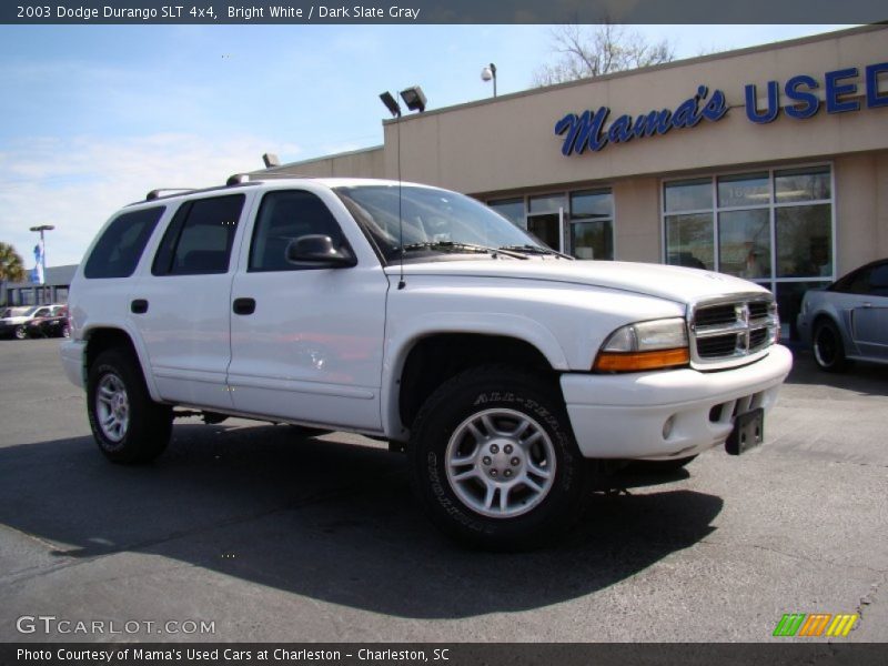 Bright White / Dark Slate Gray 2003 Dodge Durango SLT 4x4