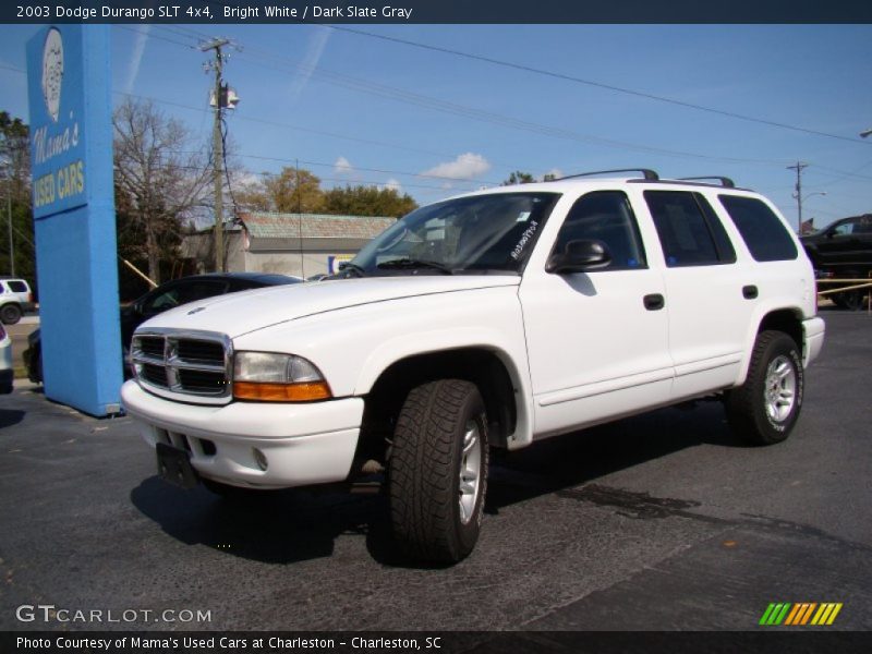 Bright White / Dark Slate Gray 2003 Dodge Durango SLT 4x4